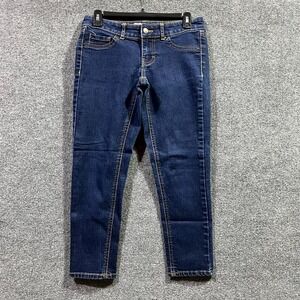 Mossimo Crop Skinny Jeans Womens 2 Blue Denim Stretch All Day Comfort Travel